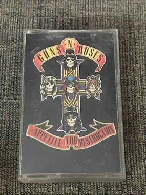 Guns N’ Roses Appetite For Destruction 1987 Cassette Tape